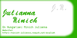 julianna minich business card